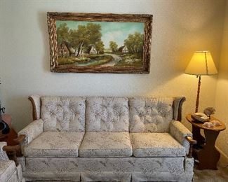 pristine sofa and matching chair