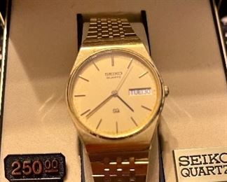 vintage Seiko in original box with new battery
