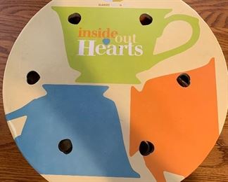 Inside Out Hearts Tea Cups ad Saucers