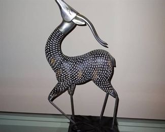 beautiful Home Center Adrian Polyresin Antelope Figurine
