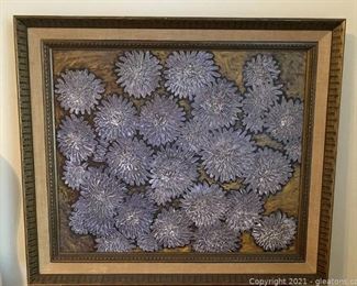 Blue Flowers Oil Painting