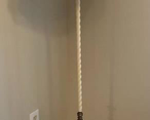 Heavy Clawfoot Floor Lamp with Bell Shade