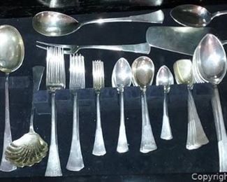 Large Collection of 800 Silver Flatware 60 Pieces Total