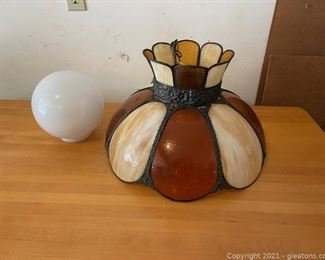 Meyda Tiffany Annabelle Pendant Art Slag Bent Glass Hanging Light Chandelier