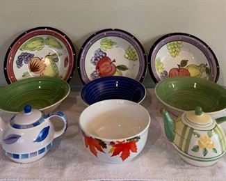 Royal Norfolk Teapot and Dish Collection