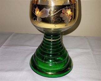 Vintage Music Wine Glass From Reuge