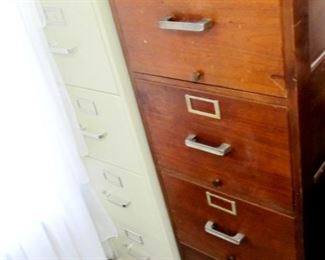 Wooden file cabinet   real cool