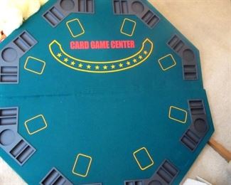Fold up table top card gambling gaming center--new