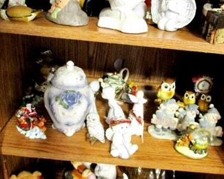 Many ceramic &  bisque figurines
