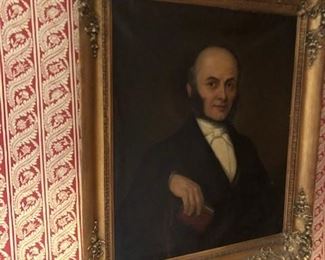 ANOTHER 1840s-50s OIL PAINTING OF LAWYER OR PASTER