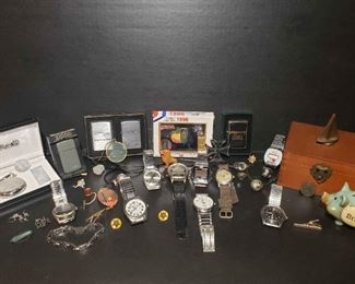 https://ctbids.com/estate-sale/13112/item/1216330 Olympic Pins, Zippo Lighters, Watches, & More!
1996 Olympics Collector Pin Set, Zippo lighters, watches, jewelry, and more. 