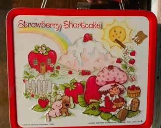 Vintage Tin Lunch Box. Strawberry Shortcake