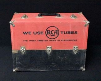 Vintage RCA Tube Service Case with Tubes & More