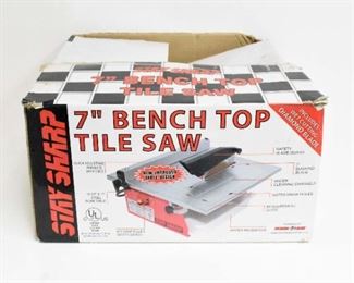 Stay Sharp 7" Bench Top Tile Saw