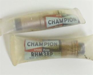 2 Champion RHM38P Spark Plugs New in Package