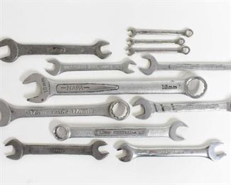 12 Various Metric Wrenches