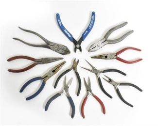 11 Various Wire Cutters Pliers & More