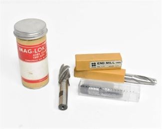 Various Drill Bits Pipe Taps Mag Lok Tool