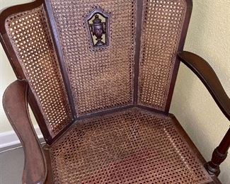 Hard to Find! Cane Chaise with two panels Repaired. Can easily be painted brown. $600                                                       Will Pre Sell! Call Donna at 850-516-2425