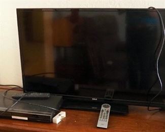 RCA 40" LCD TV, Model LED40G45RQ, Includes Remote, And Sony DVD Recorder, Model RDRGX257, Includes Remote
