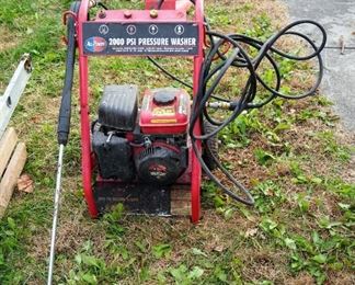 All-Power Gas Powered Pressure Washer, With 2.4hp Motor, 3000 Max PSi, Powers On