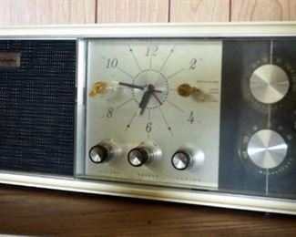 Vintage Electronic Silvertone AM/FM Radio Alarm Clock, And Truetone Digital Radio Alarm Clock
