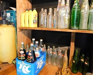 vintage soda bottles