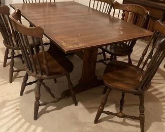 Hitchcock table & chairs 