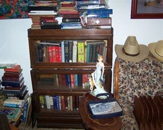 ONE OF THE BARRISTER BOOKCASES & BOOKS