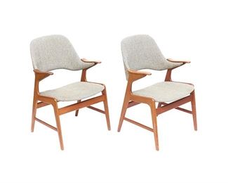 Pair of Danish Mid-Century Arm Chairs