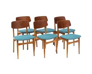 Set of 6 Danish Mid-Century Dining Chairs