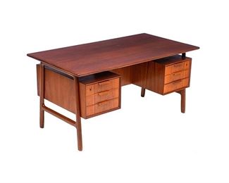 Danish Mid-Century Omann Jun Executive Desk