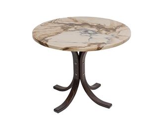 Danish Mid-Century Marble Coffee Table