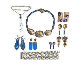 Collection Vintage Modernist Sterling Silver Jewelry