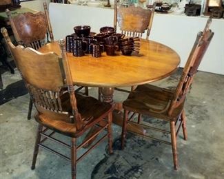 Table and Chairs - Marcrest Pottery Dishes