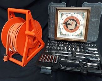 14 38 Drive Auto Tool Set clock and cord