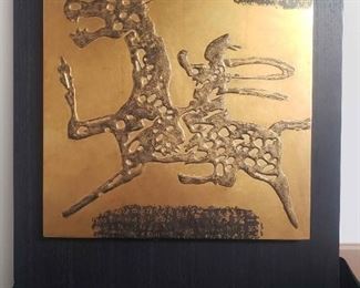 Asianstyled Reproduced Rubbing Of A Horse