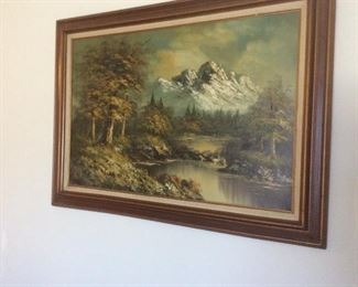 Large landscape oil painting