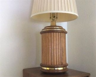 Retro wood lamp