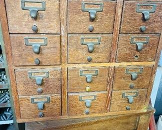 Card catalog cabinet…great for holding trinkets & treasures!