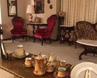 Victorian Furniture in the main livingroom