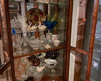 Glassware, teapots, vases