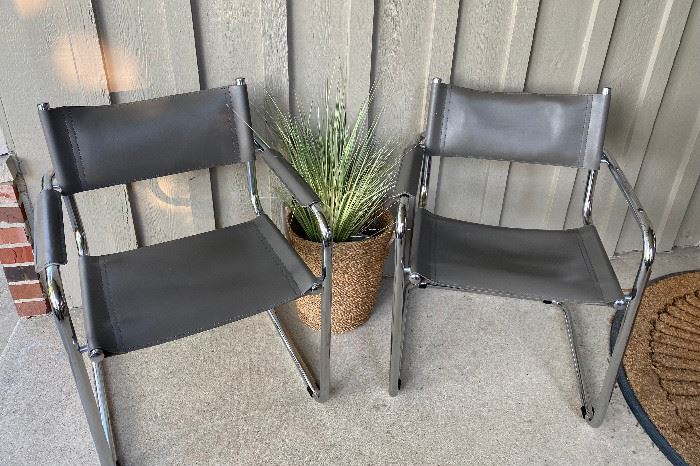 Original Mart Stam Cantilever Leather Chairs