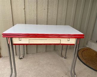 Vintage Tepco Enamel Top Table