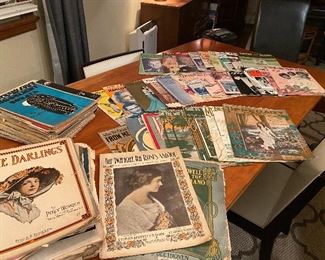 Vintage Sheet Music - 100's