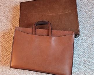 Vintage leather brief cases