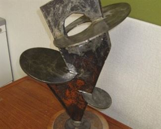 Unsigned Metal Art Sculpture 23", great gift idea!! $145.00