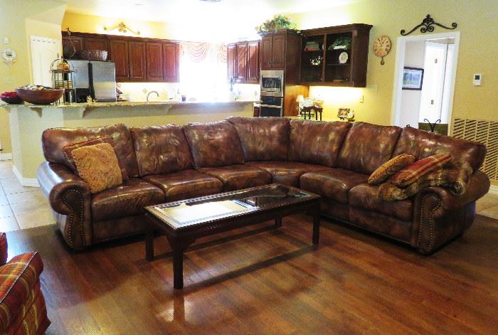 Leather sectional sofa - purchased in Southlake.  Excellent quality and condition!