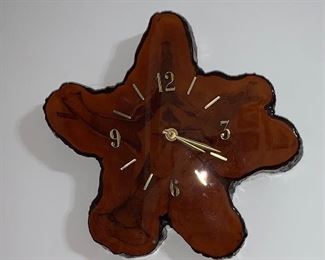Handcrafted Wood Wall Clock.