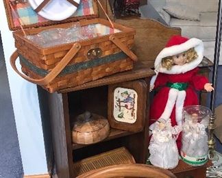 Hand crafted wooden magazine holder.